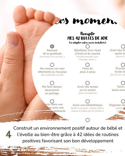 Affiche à remplir “Mes plus beaux premiers moments”, réversible et joyeusement illustrée par La Jovialerie