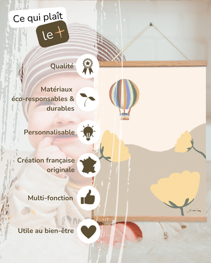 Affiche à remplir “Mes plus beaux premiers moments", réversible et joyeusement illustrée par La Jovialerie