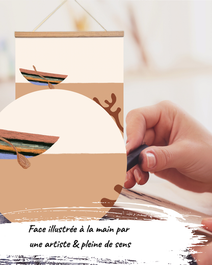 Affiche à remplir “Vos plus beaux moments en couple”, réversible et joyeusement illustrée par La Jovialerie