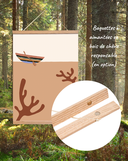 Affiche à remplir “Vos plus beaux moments en couple”, réversible et joyeusement illustrée par La Jovialerie